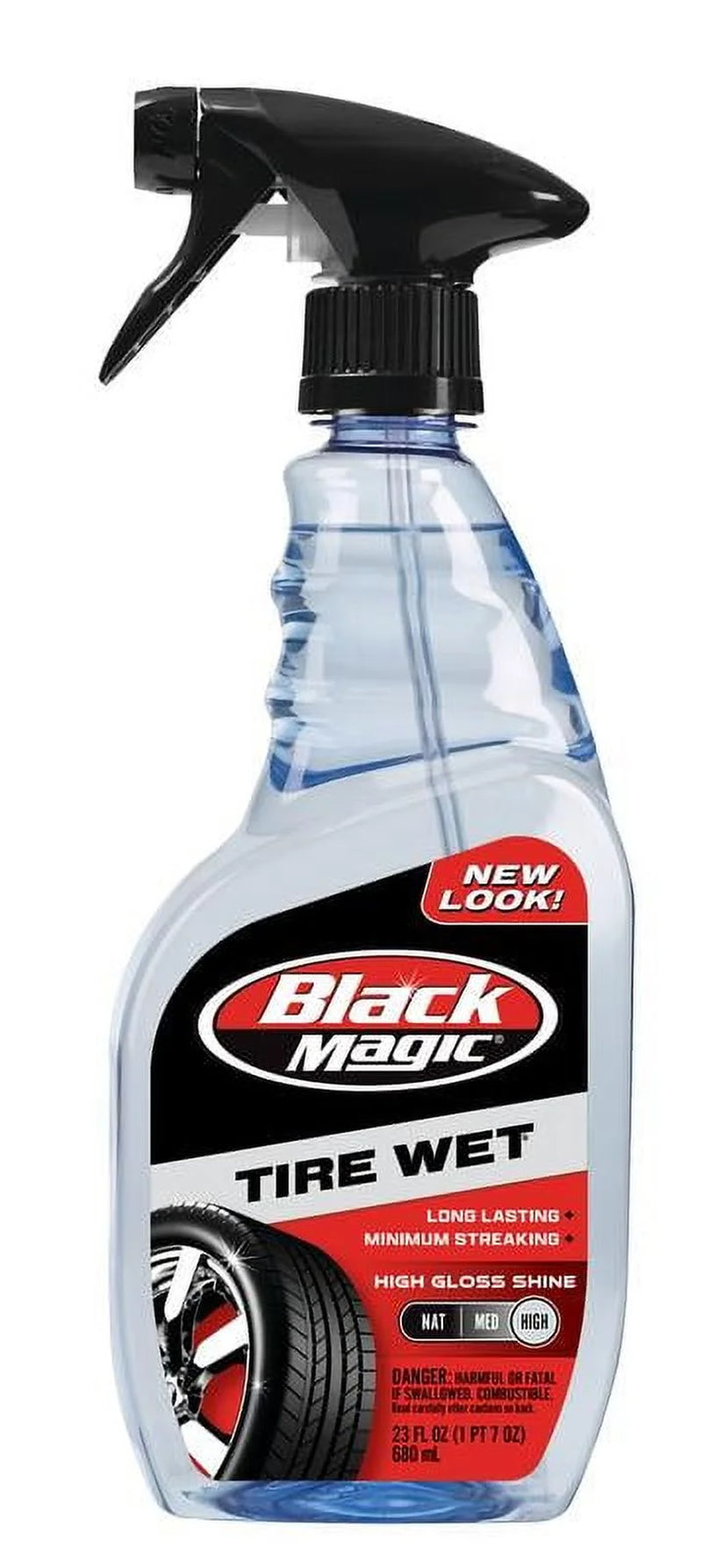 (3 Pack) Black Magic Tire Wet 23 Oz. Tire Shine Lasts up to 4 Weeks - BM23