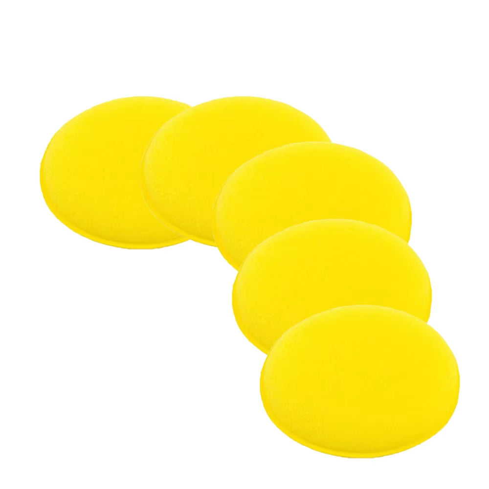 1/2/5Pcs Car Foam Sponge Wax Applicator Cleaning Detailing Pads Car Waxing Polishing Pad 10Cm Car Wash Care Cleaning Kit