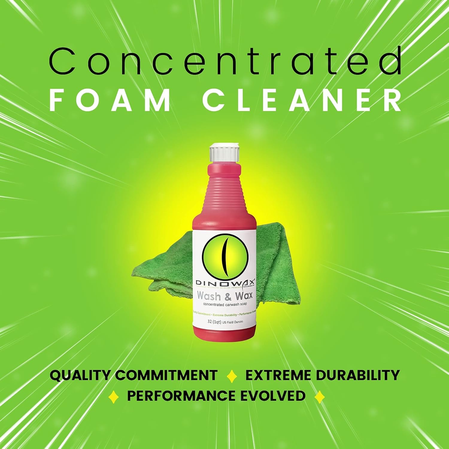 Wash and Wax, Car Wash Concentrate, Car Detailing Shampoo with Ph Balance and 20% Concentration, Clean Collection, Cherry Pie Scent (32 Oz)